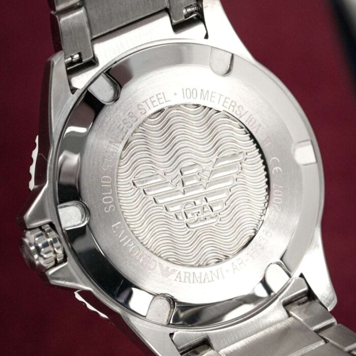 Emporio Armani Men's Green Dial Diver Stainless Steel Watch - AR11338 - Image 3